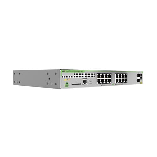 Allied Telesis AT-GS970M/18PS-R-40 Gigabit Layer 3 Lite Managed Switch- 16x 10/100/1000T PoE+- 2x 100/1000X SFP- Rackmount kit included 393561