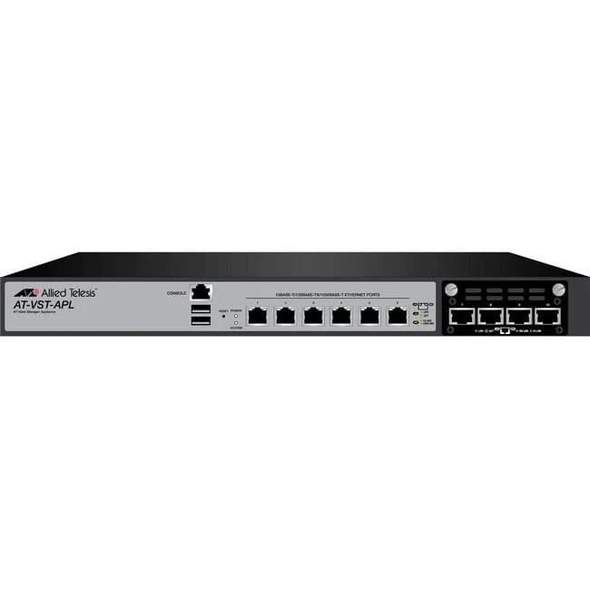 Allied Telesis AT-VST-APL-10-60 6-port 10/100/1000T with 4-port 100M/1G/10G Unified NMS Appliance-Box with Vista base compatible- Requires purchase of NetCover for Support and Software Updates 394644