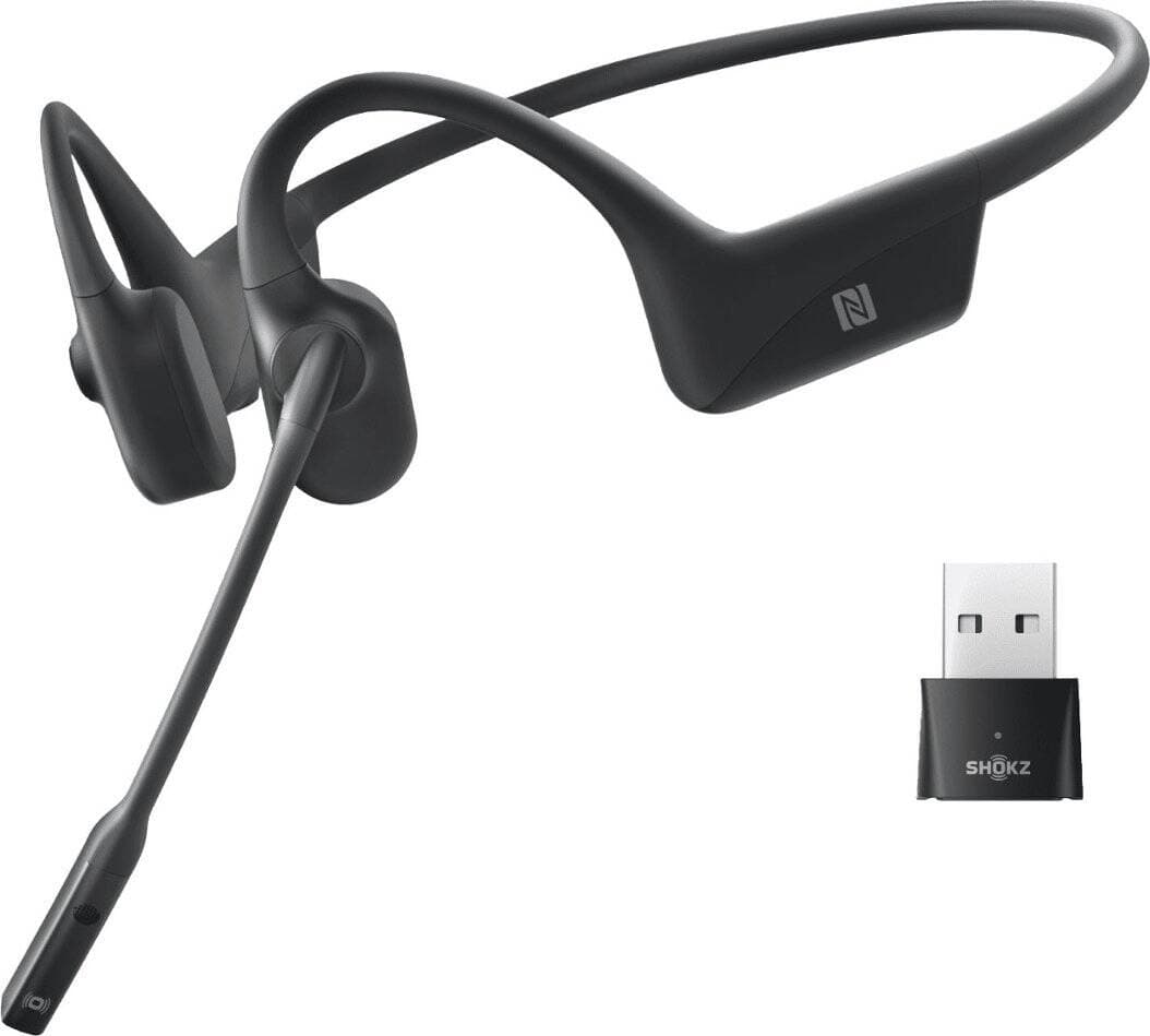 Shokz OpenComm Wireless Stereo Business Headset - Black 403283