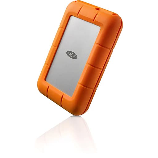 Seagate LaCie Rugged USB-C 2.5"" External Hard Drive 473997
