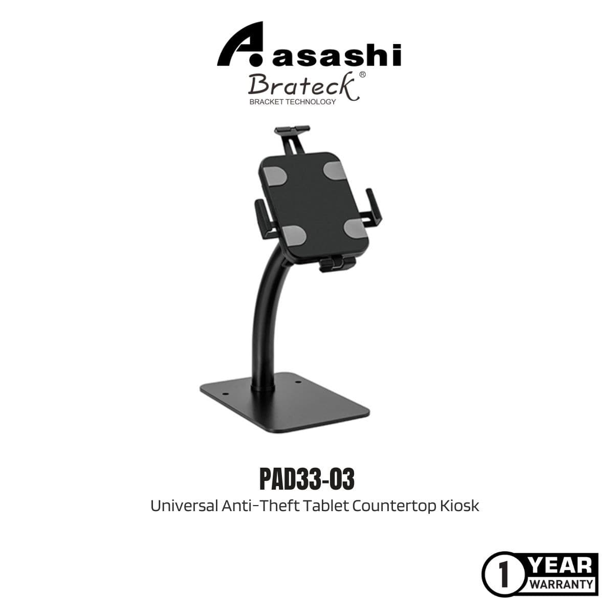 Brateck Universal Anti-Theft Tablet Stand - Black 474560