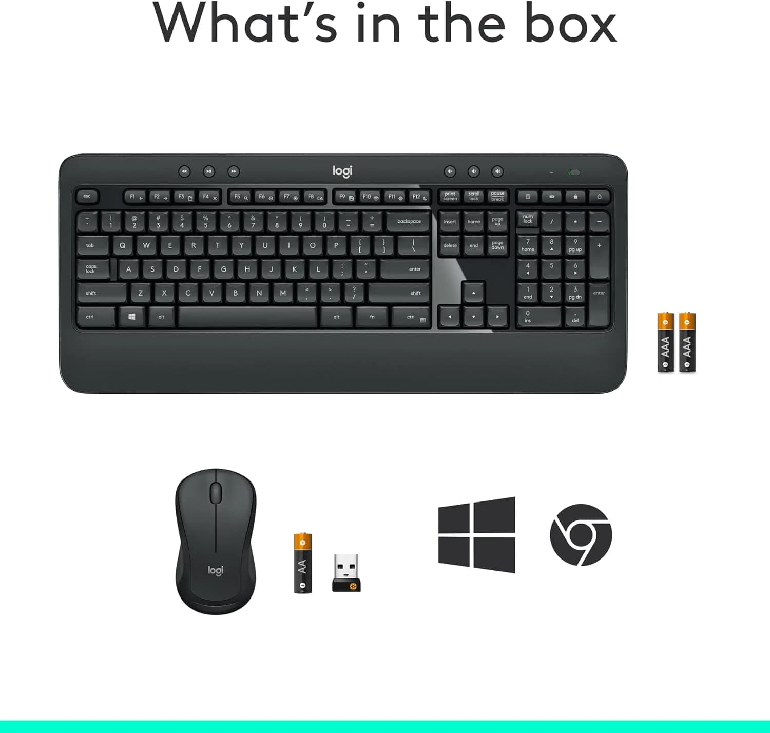 Logitech MK540 Advanced Wireless Keyboard/Mouse Combo Black # 487885