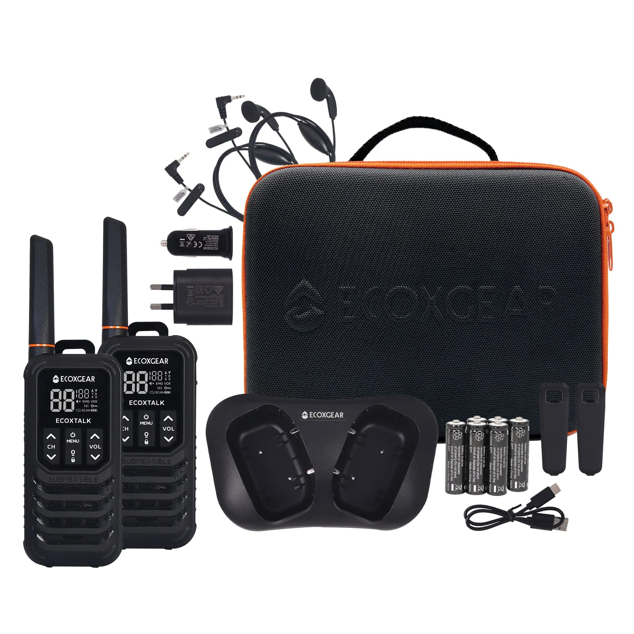 ECOXGEAR EXG200-2PK UHF Handheld 2-Way Radio 488044