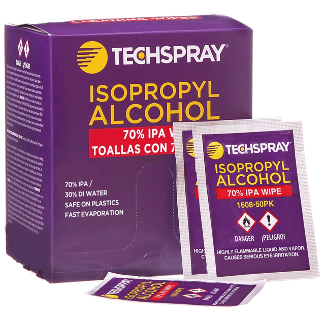 Techspray Isopropyl Alcohol Wipe 50-pack 488773