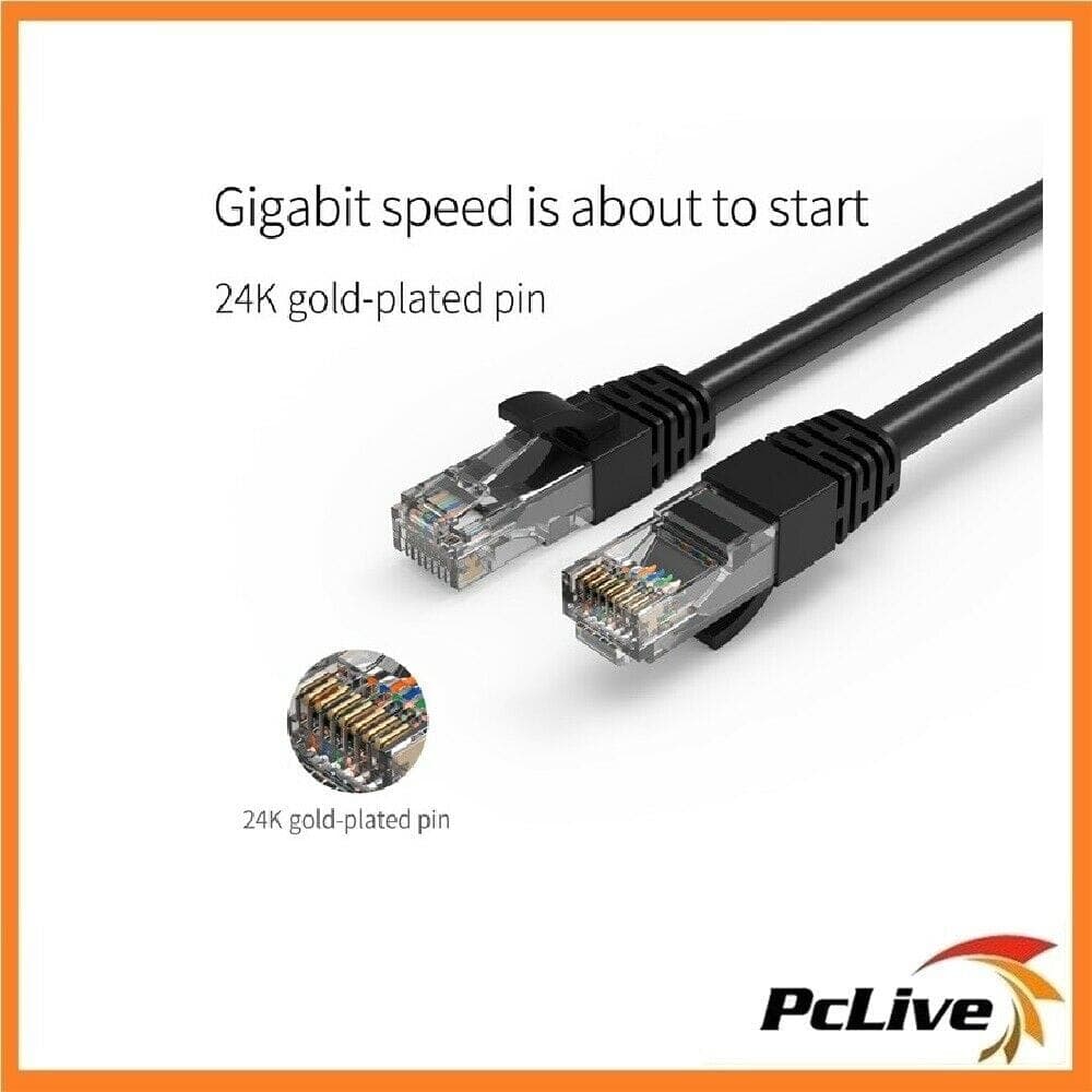 Cruxtec Cat6 Ethernet Cable 1m - Black# 507801
