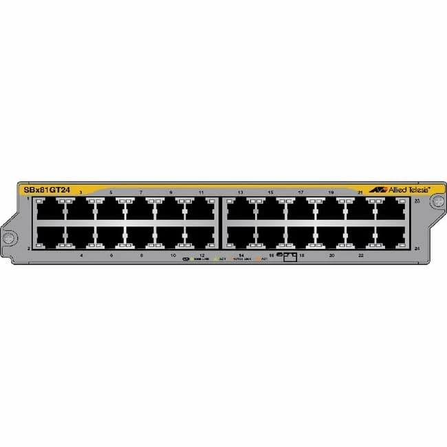 Allied Telesis AT-SBx81GT24 24-port 10/100/1000T Ethernet line card 512128