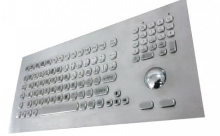Inputel Inputel KB021 Stainless Steel Keyboard + Trackball IP65 - USB AS18U9
