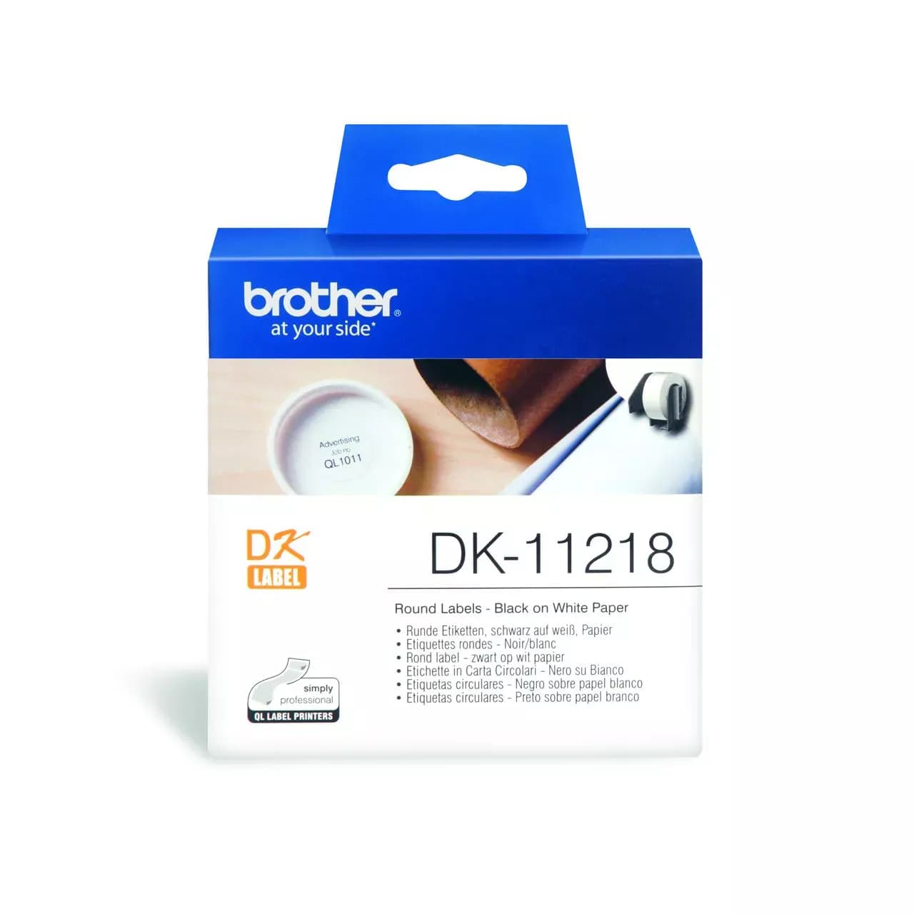 Brother Brother DK11218 1000 Round Labels 24mm x 24mm DK11218