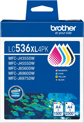 Brother Brother LC536XL3PK 3 - Pack Ink Cartridge LC536XL3PK