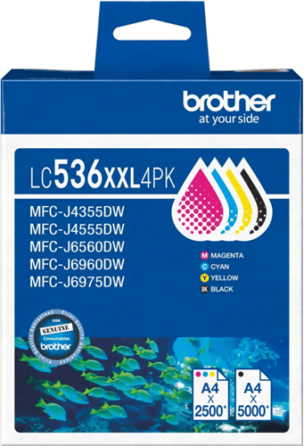 Brother Brother LC536XXL4PK 4 - Pack Ink Cartridge LC536XXL4PK