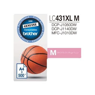 Brother Brother LC431XLM Magenta High Yield Ink Cartridge LC431XLM