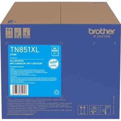 Brother Brother TN851XLC Cyan High Capacity Toner TN851XLC