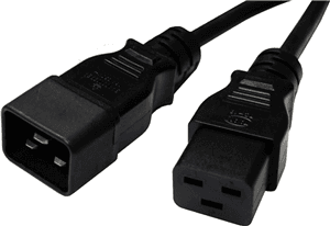 Unspecified 16A/250V IEC C20 (M) to IEC C19 (F) 1.0m Power Extension Cord CA2028