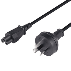 Unspecified 3 Pin Power Lead (M) to C5 Clover (M) 0.3m Power Cable - Bulk CA5358