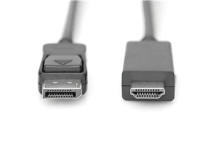 Digitus Digitus DisplayPort (M) to HDMI (M) 2m Monitor Cable CA7672