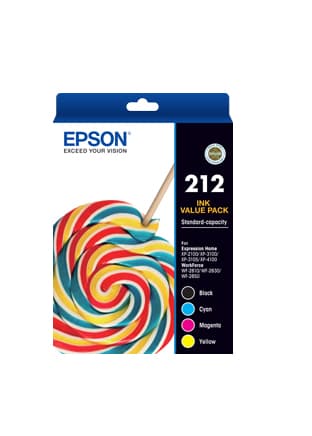 Epson Epson 212 Value Pack BK/C/M/Y Ink Cartridges C13T02R692