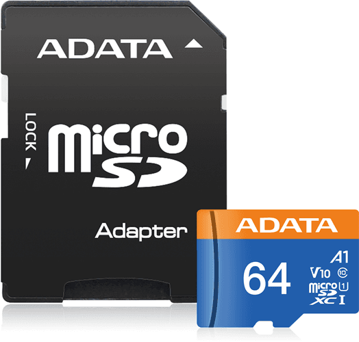 Adata ADATA Premier microSDXC UHS-I A1 V10 Card with Adapter 64GB FS354-X64