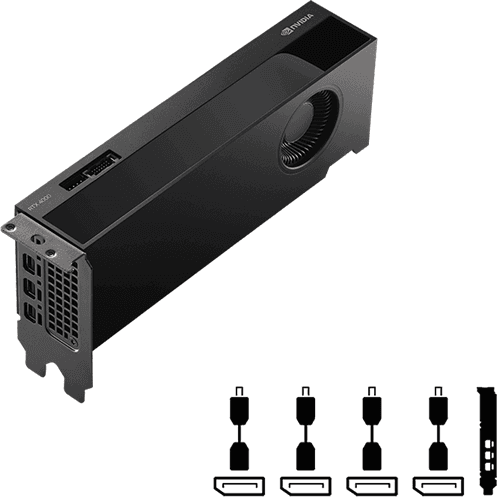Pny PNY NVIDIA Quadro RTX4000 Ada SFF 20GB DDR6 PCIE Graphics 4*mini DP GRQ059
