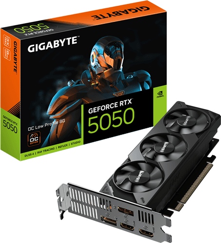 Gigabyte Gigabyte GV-N5050OC-8GL RTX5050 Low Profile 8G Graphics Card GVN5042