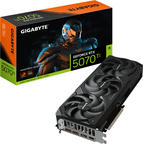 Gigabyte Gigabyte GV-N5070TiWF3 OC-16GD RTX5070Ti 16GB PCIE Graphics Card GVN5077