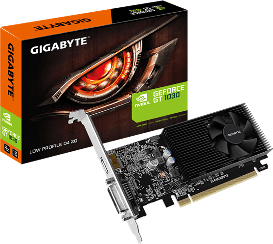 Gigabyte Gigabyte GV-N1030D4-2GL GT1030 2GB PCIE Graphics Card Low Profile GVN933