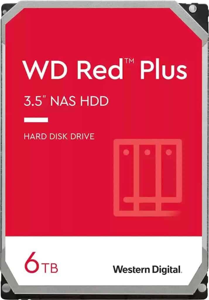 Western Digital WD Red Plus 6TB SATA 3.5" Intellipower 256MB NAS HDD 3Yr Wty WD60EFPX