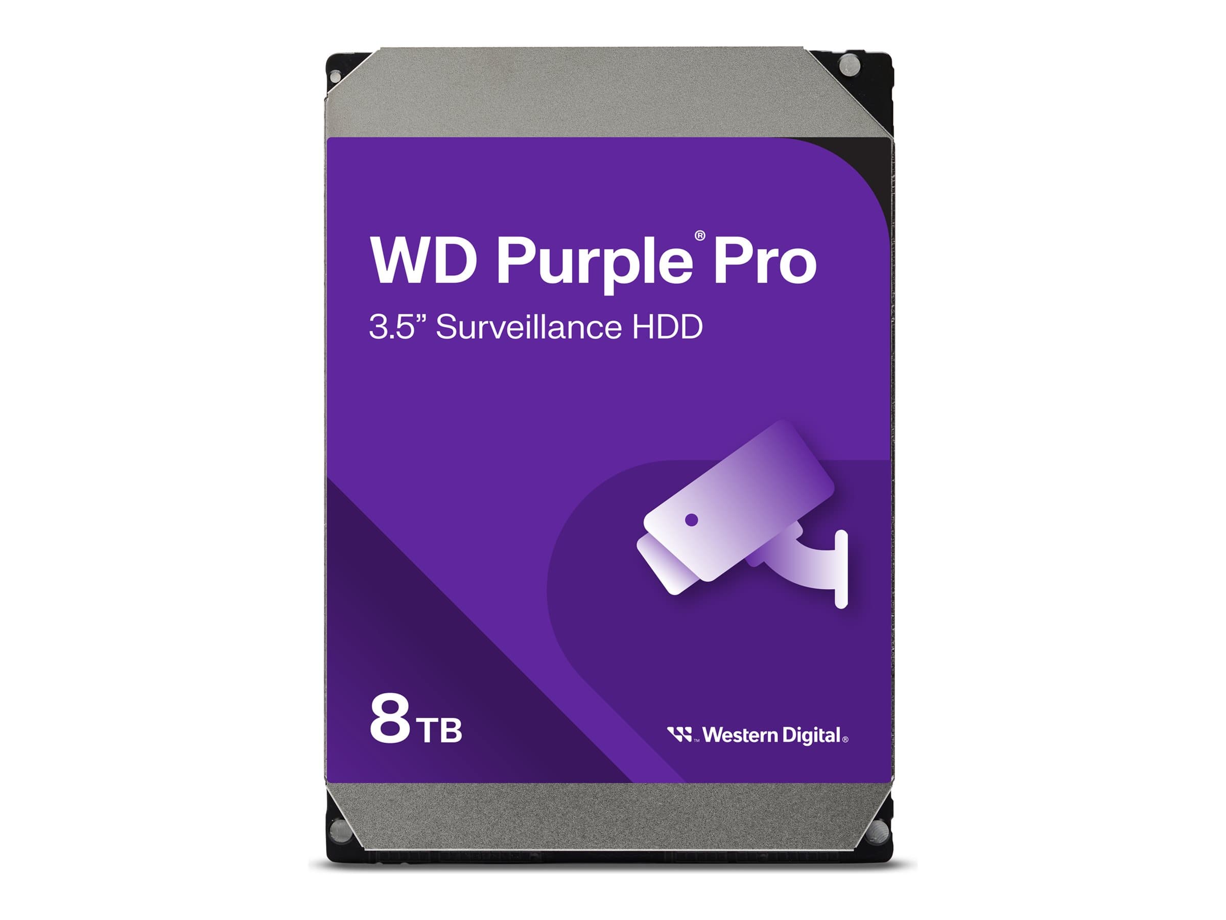 Western Digital WD Purple Pro 8TB SATA 3.5" 7200RPM 256MB Surveillance HDD WD8002PURP