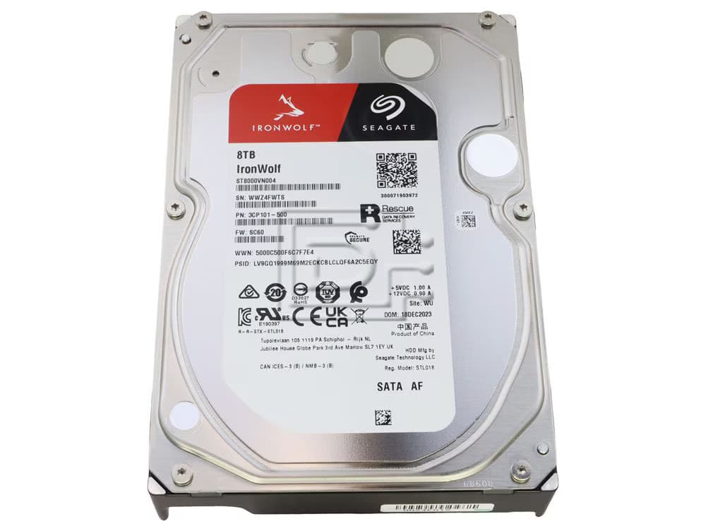 Seagate Seagate IronWolf 8TB SATA 3.5" 256MB 7200RPM NAS HDD 3yr Wty ST8000VN004