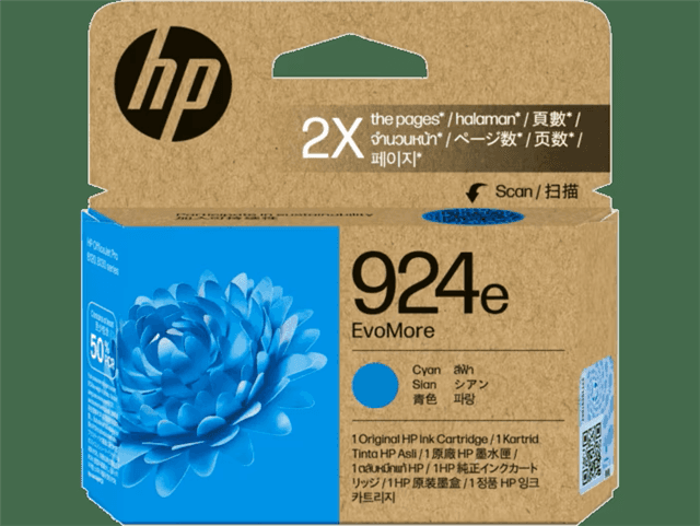 HP HP 924e EvoMore Cyan Original Ink Cartridge HNK1020