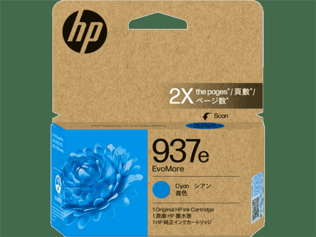 HP HP 937e EvoMore Cyan Original Ink Cartridge HNK1025