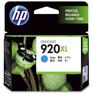 HP HP 920XL Cyan High Yield Ink Cartridge HPJ0186