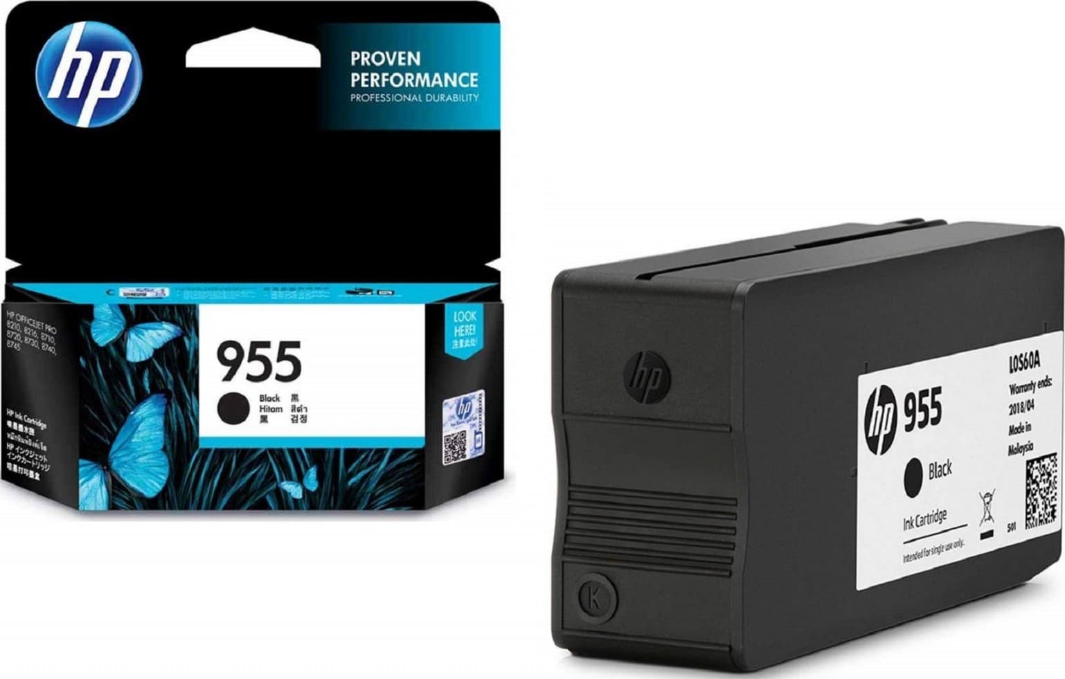 HP HP 955 Black Ink Cartridge L0S60AA
