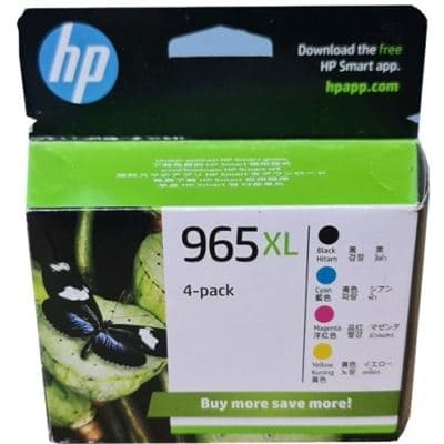 HP HP 965XL CMYK Ink Cartridge Combo 4-Pack 6ZD23AA