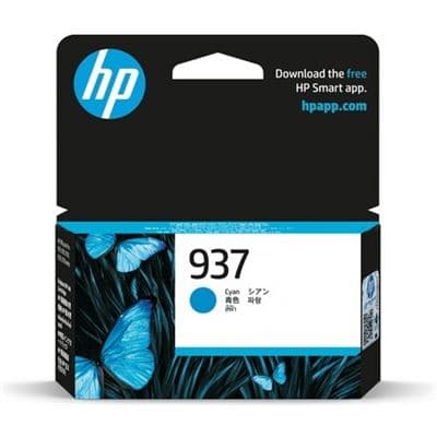 HP HP 937 Cyan Original Ink Cartridge 4S6W2NA