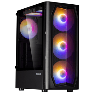 Zalman Zalman N4 Rev.1 ATX Black Mid Tower Case 4x140mm RGB HT7013