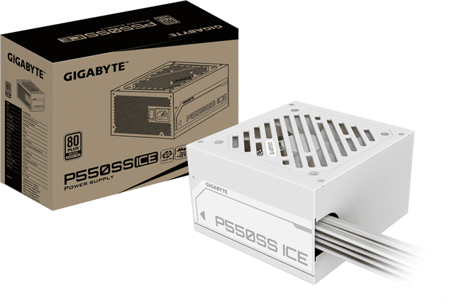 Gigabyte Gigabyte GP-P550SS ICE 550W ATX Silver PSU 3yr wty HW7705