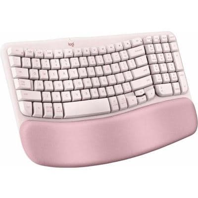 Logitech Logitech Wave Keys Wireless Ergonomic Keyboard - Rose 920-012514