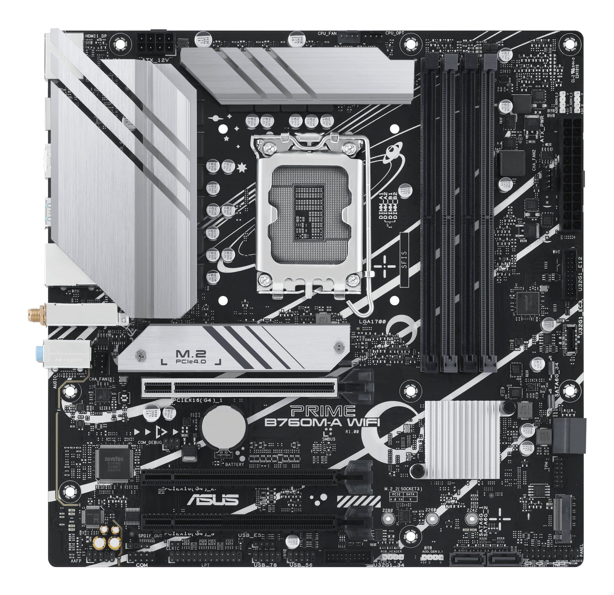 ASUS Asus Prime B760M-A WiFi  DDR5 mATX LGA1700 Motherboard MAI678