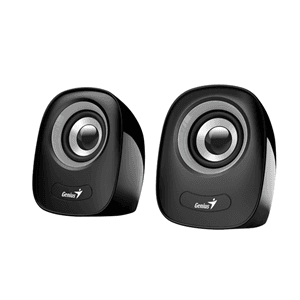 Genius Genius SP-Q160 Black USB Powered Mini Speakers - Black/Grey MM1131