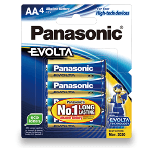 Panasonic Panasonic Evolta AA Alkaline Battery 4 Pack PA4436