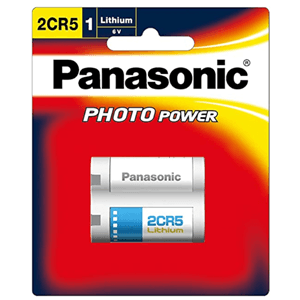 Panasonic Panasonic Photo Lithium 6V Camera Battery 2CR5 1 Pack PA4677