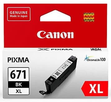 Canon Canon CLI671XLBK Dye Black High Yield Ink Cartridge CLI-671XLBK