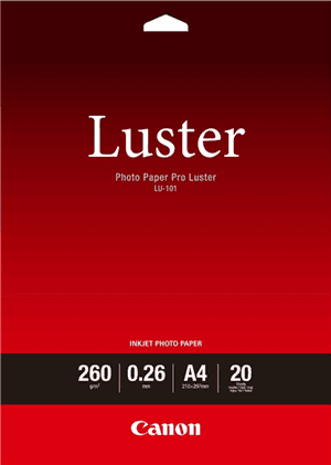 Canon Canon LU-101 A3 Luster 260gsm Photo Paper Pro - 20 Sheets PB2093