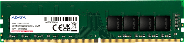 Adata Adata Premier 8GB DDR4 3200 1024X8 DIMM  Lifetime wty RM3410
