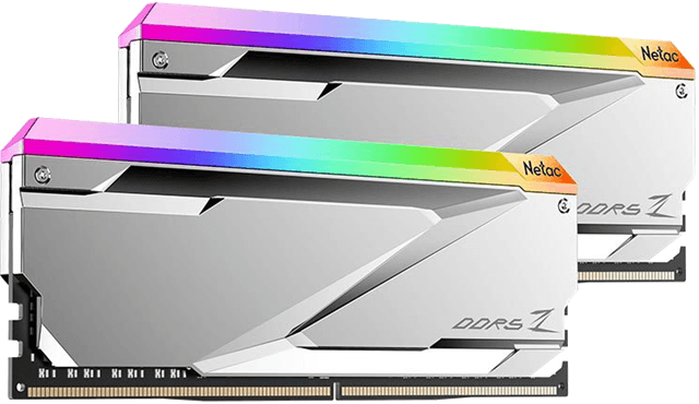 Netac Netac Z RGB 32GB (2*16GB) DDR5-6400 C32 DIMM Gaming RAM Silver RM6463