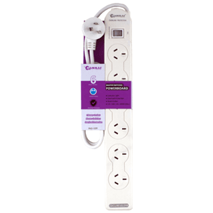Sansai Sansai 6 Way Basic Powerboard with Master Switch SPB0127