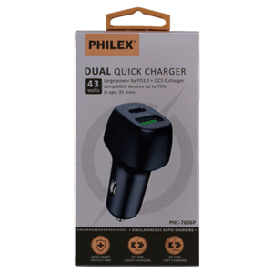 Sansai Sansai Dual USB Car Charger - Type-C & Type-A SPB0225
