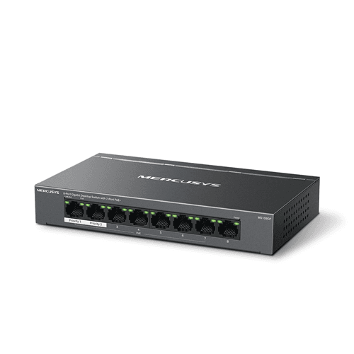 TP-Link Mercusys MS108GP 8 Port Gigabit Switch Steel Case 7x PoE+ TP4513