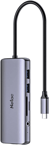 Netac Netac WF15 11-in-1 type-C Expansion Hub HDMI RJ45 VGA 4xUSB SD US542