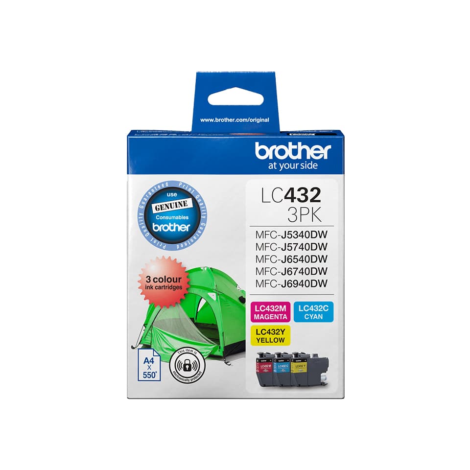 Brother Brother 432 C M Y Pack B432CMY